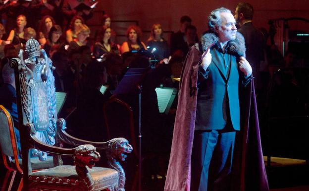 Jose Coronado, en un momento de la representación de ‘Iván el Terrible’ de Prokofiev.