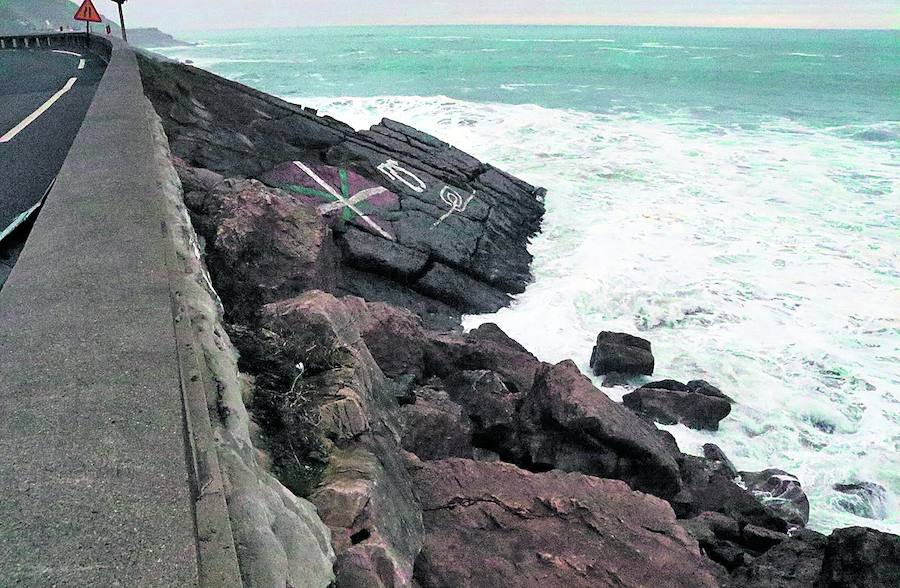 En esta zona se produjo la caída de la víctima a las rocas en su fuga de los agresores