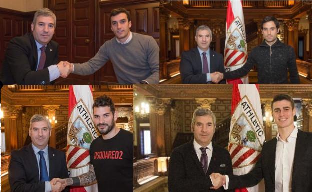 Jugadores que han renovado contrato con el Athletic en 2018.