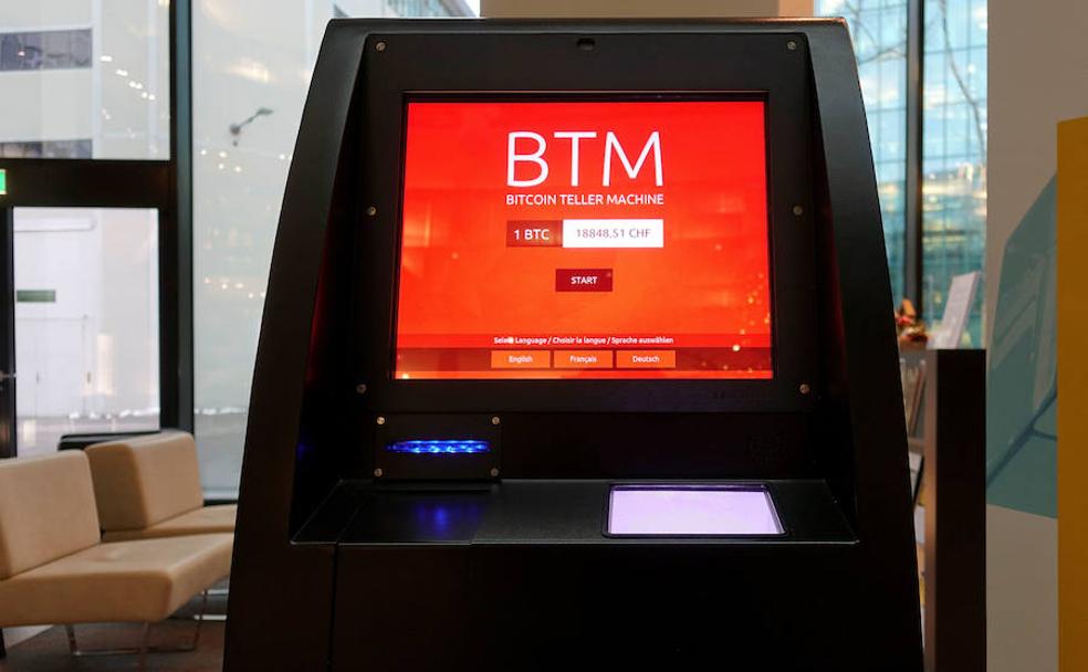 Cajero de bitcoin.