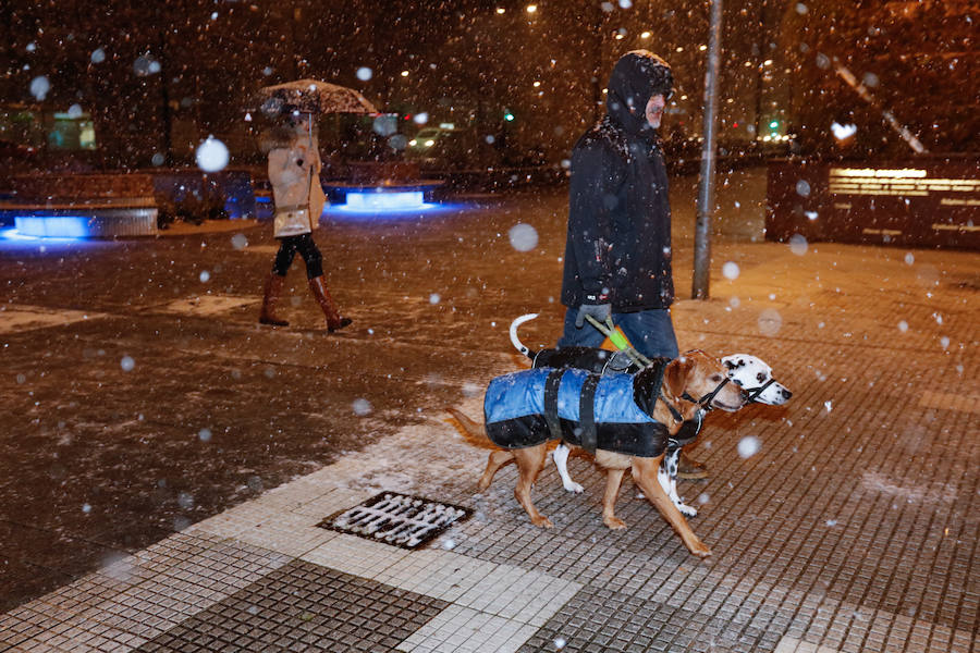 La nieve vuelve este martes a las carreteras alaveses 