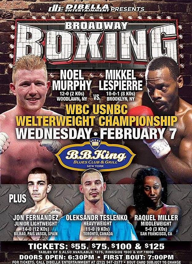 Cartel anunciador del combate del vizcaíno en Nueva York. 