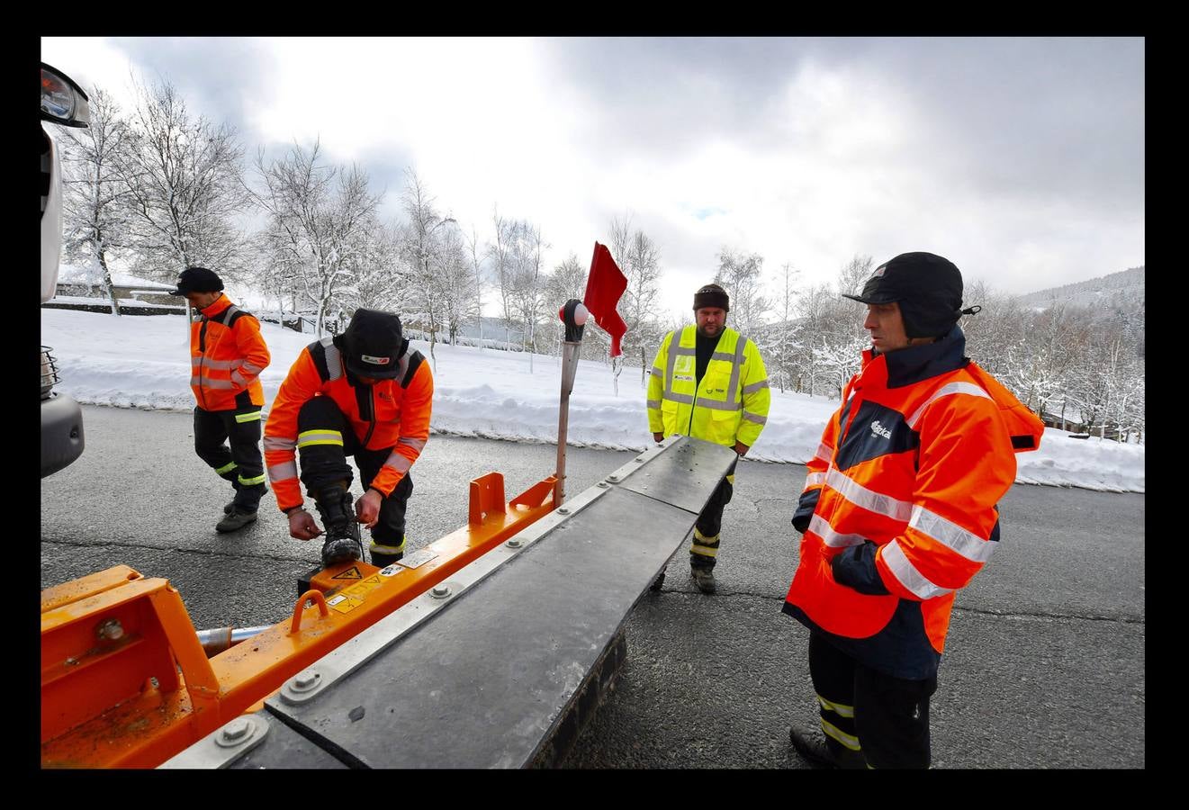 Fotos: frío y nieve en Euskadi