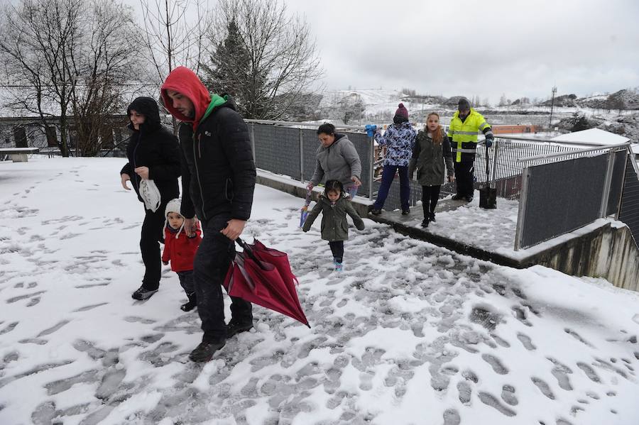 La Arboleda y Munitibar, cubiertos por la nieve