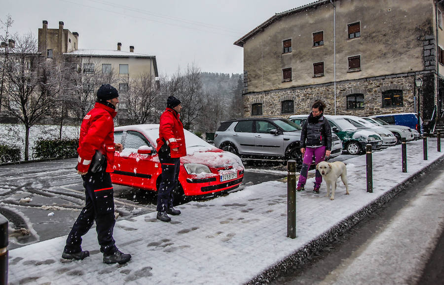 La Arboleda y Munitibar, cubiertos por la nieve