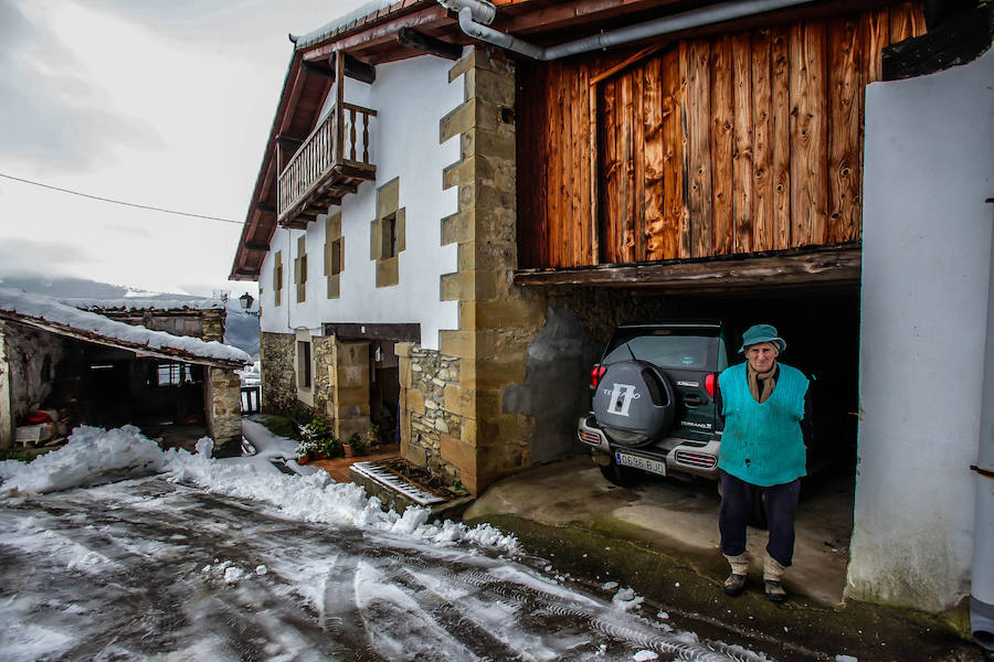 La Arboleda y Munitibar, cubiertos por la nieve