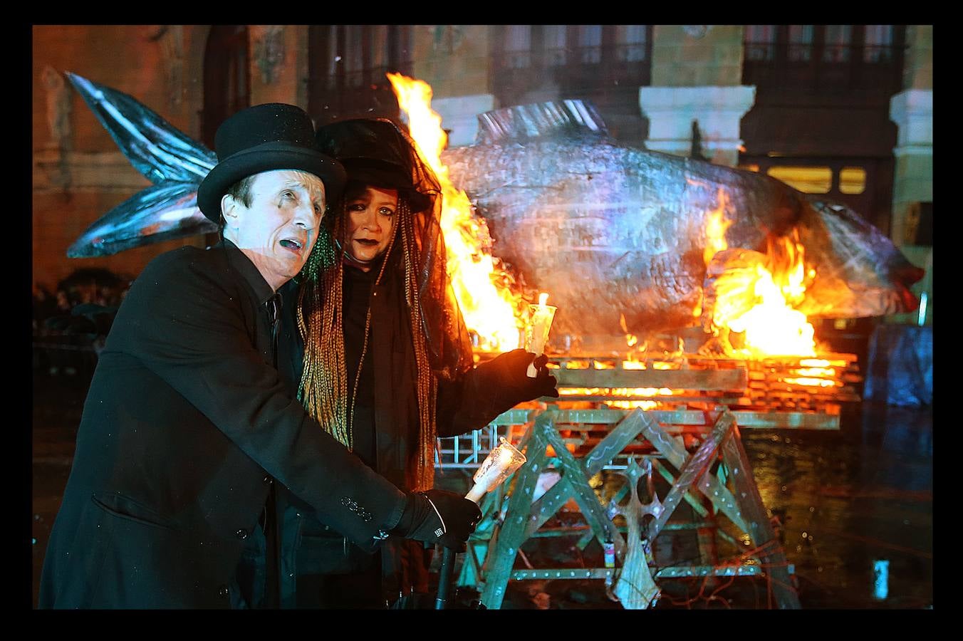 Bilbao despide los carnavales con la quema de la sardina