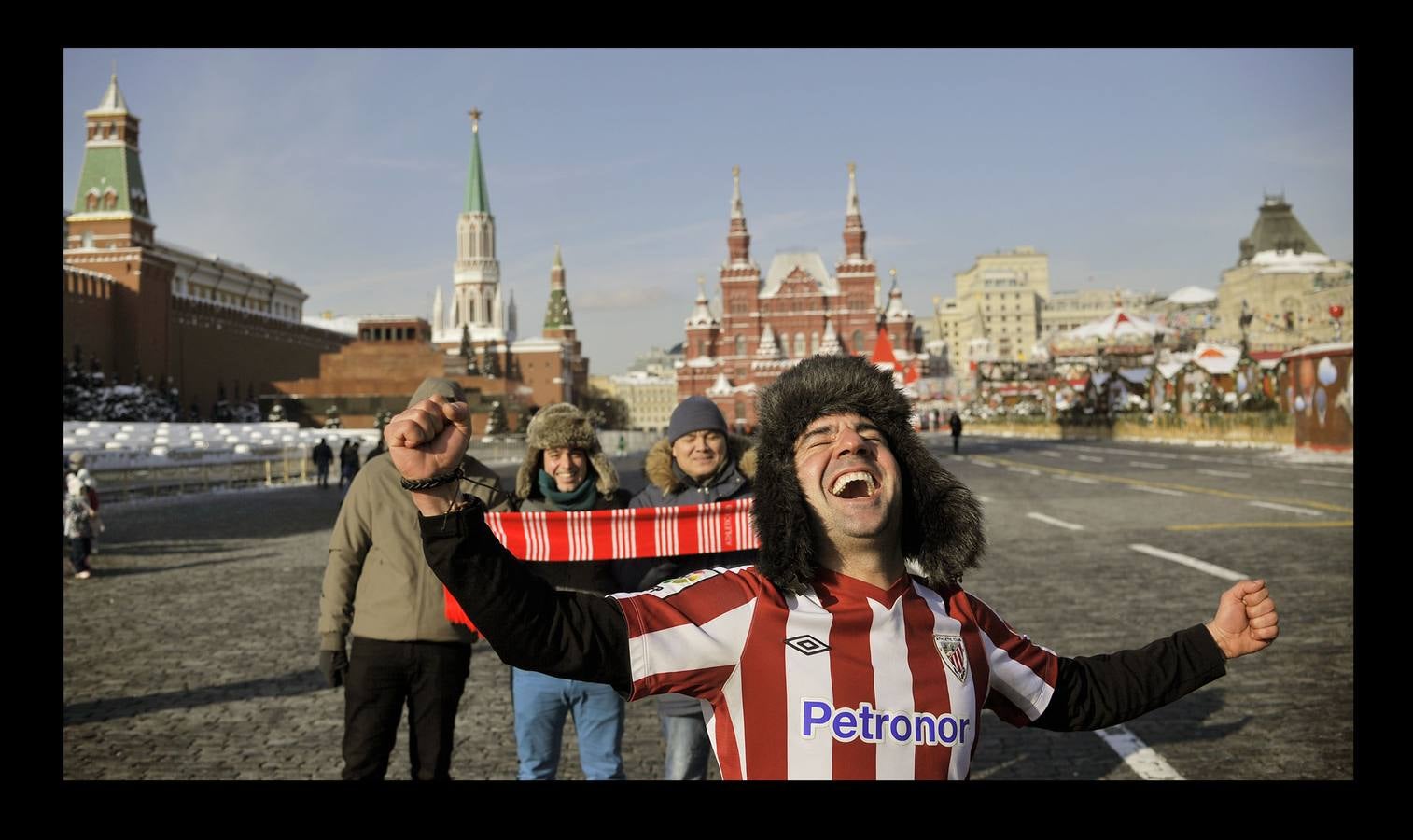 El Athletic ya está en Moscú a pocas horas para la ida de los dieciseisavos de final de la Europa League que le enfrentará al Spartak