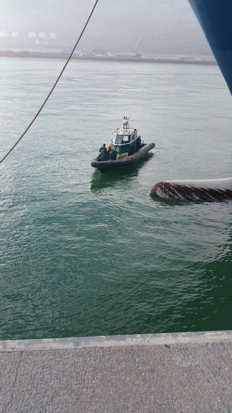 Protesta de Greenpeace en el Puerto de Bilbao