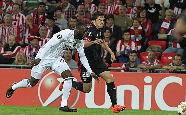 El Athletic ya jugó de negro en casa ante el Östersunds FK este temporada.