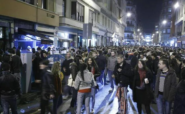 Ambiente de Pozas durante un partido del Athletic. 