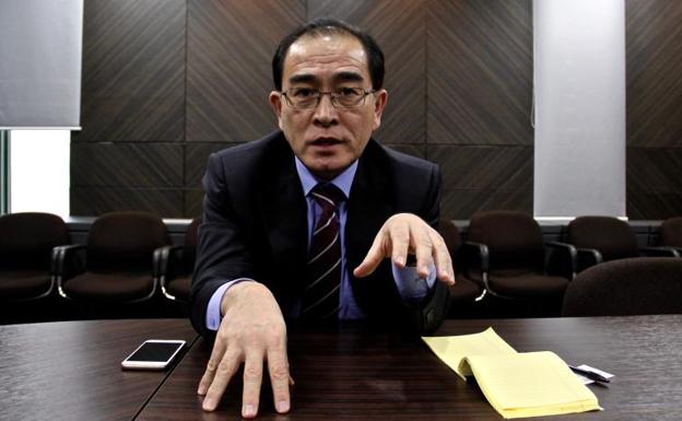 Thae Yong-ho asesora a Corea del Sur en el Instituto para la Estrategia de Seguridad Nacional.