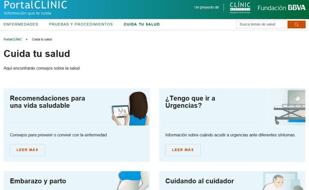 Nace PortalCLÍNIC, una web de salud en español fiable y contrastada