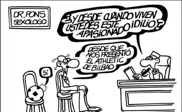 Una de las decenas de viñetas que Forges dedicó al Athletic.