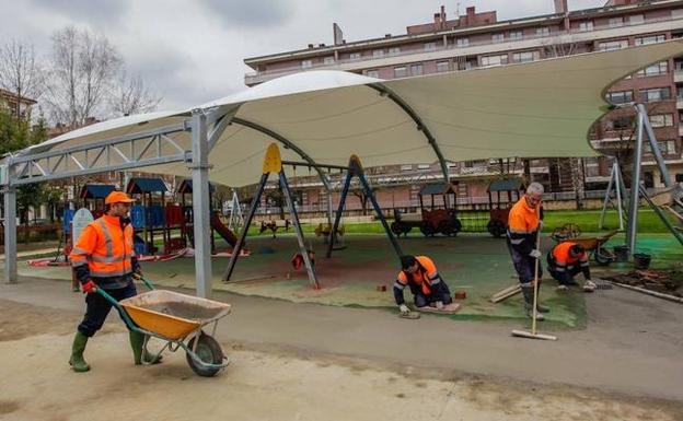 Durango soluciona el barrizal del nuevo parque de Landako tras cinco meses de quejas