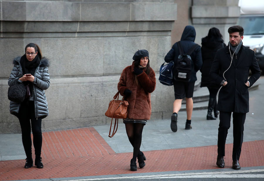 Bilbao ha registrado una mínima de -1º y el el monte Oiz se han alcanzado los -10º