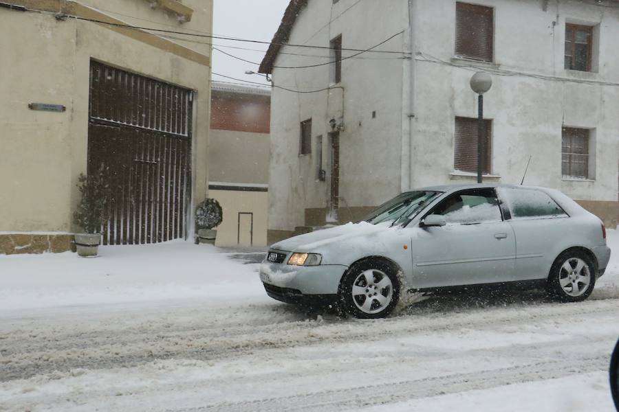 Fotos: La nieve colapsa las carreteras alavesas