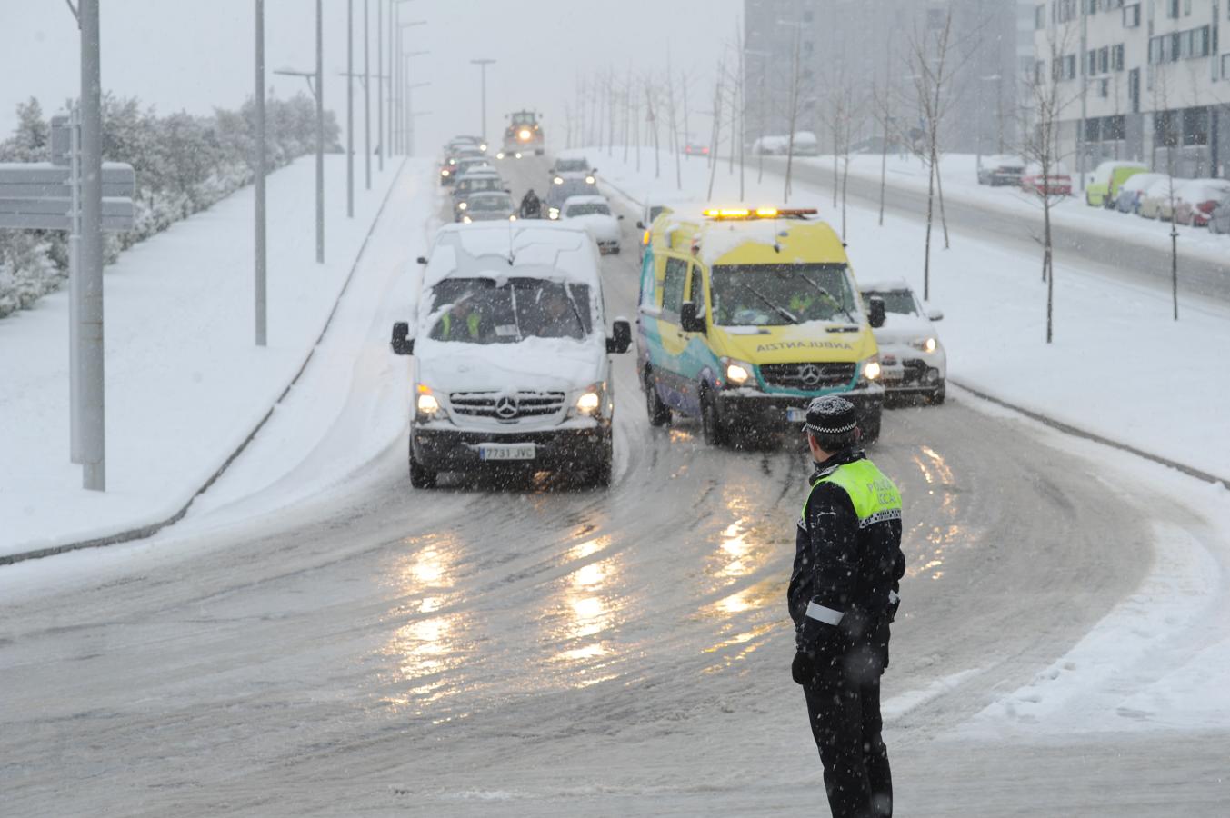 Fotos: Álava despide febrero bajo la nieve