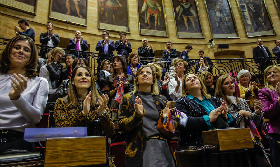 La casa de Juntas de Gernika acoge la segunda asamblea extraordinaria de mujeres electas para denunciar los techos de cristal a los que se enfrentan las mujeres 