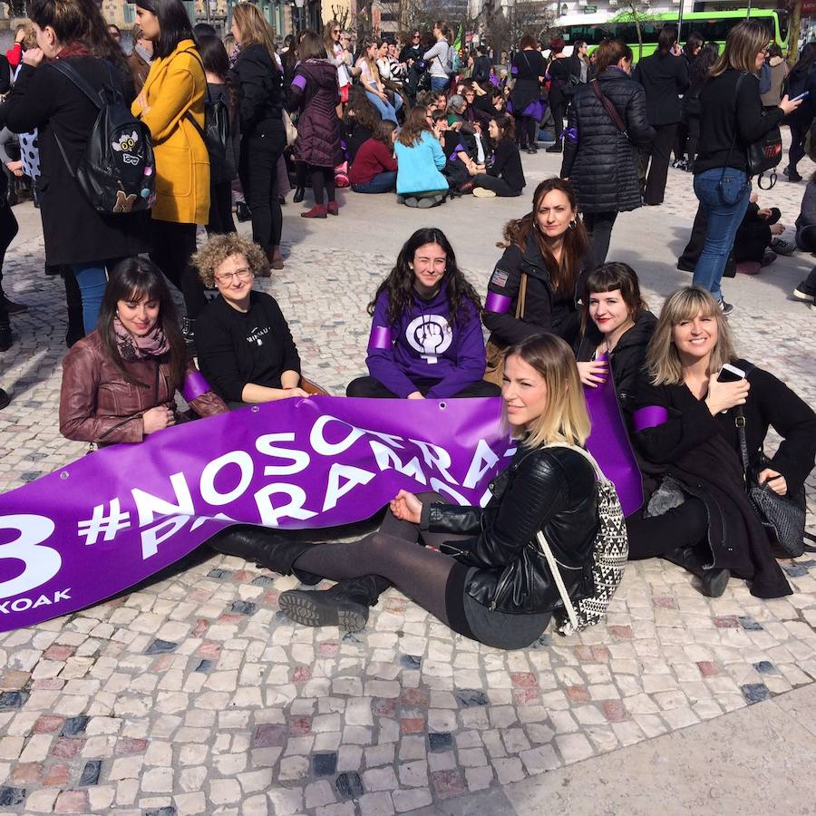 Las mejores fotos del Día Internacional de la Mujer 2018 en Bilbao y Bizkaia, con imágenes de las concentraciones y manifestaciones feministas.