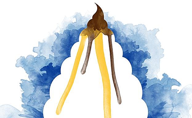 Merengue, yema y chocolate