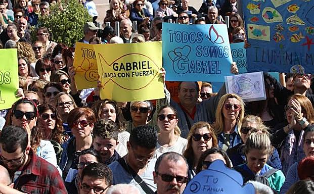 Una de las movilizaciones para pedir la liberación de Gabriel.