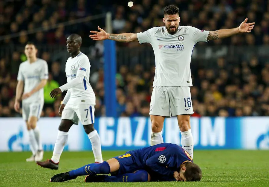 El Barça logró el pase a cuartos de final de la Liga de Campeones tras imponerse al Chelsea en el Camp Nou por 3-0 con un doblete de Messi y otro tanto de Dembélé