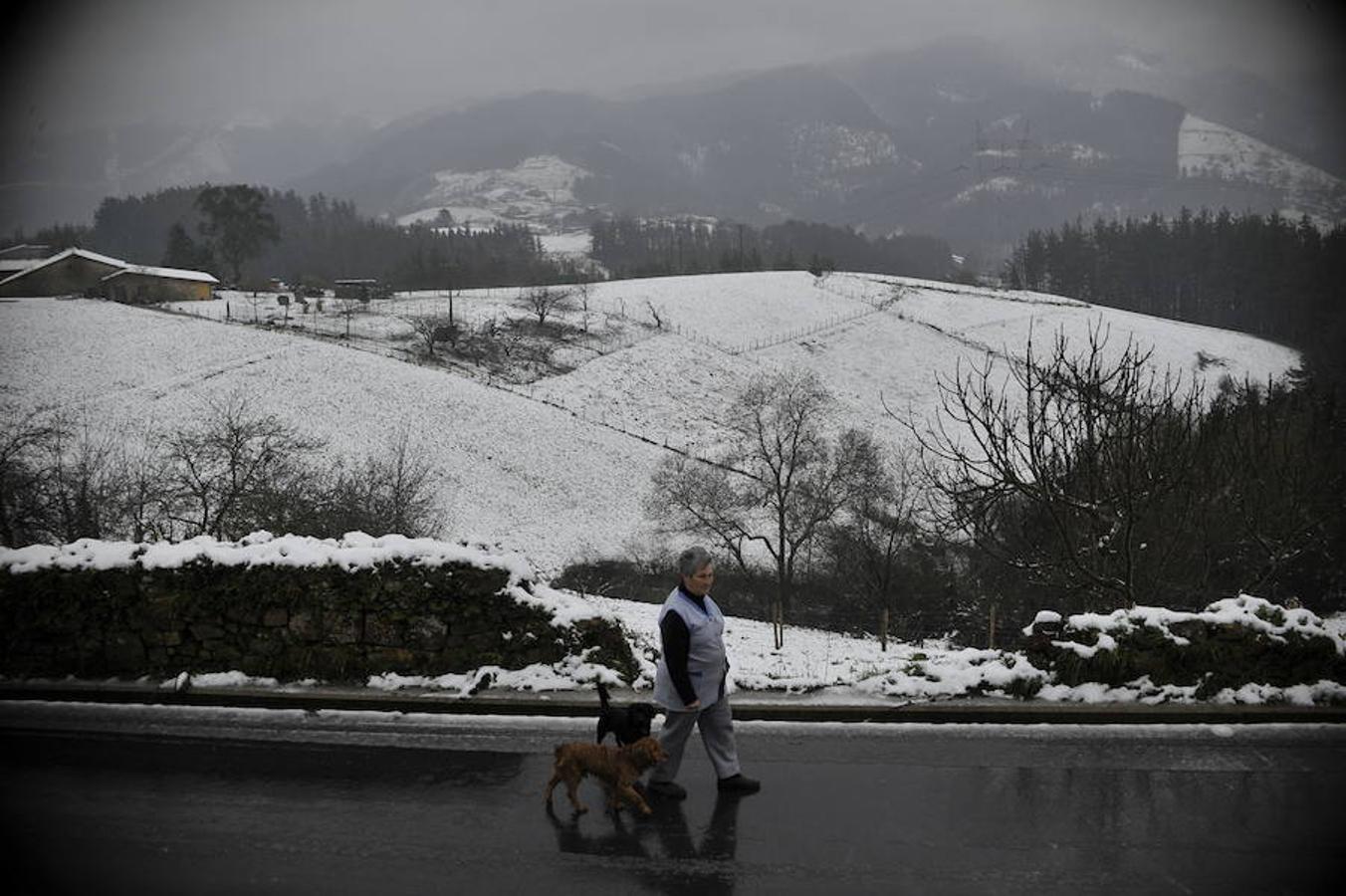 Fotos: Las imágenes del regreso de la nieve a Bizkaia