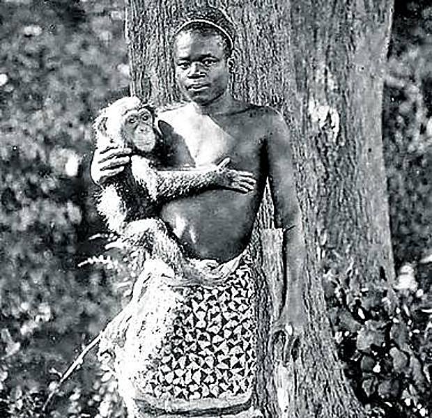 Ota Benga, un pigmeo de lo que hoy es Congo, estaba de caza cuando militares al servicio de Leopoldo II de Bélgica atacaron su poblado y mataron a su mujer y sus dos hijos. Poco después, le capturaron mercaderes de esclavos y le llevaron a EE UU, donde fue una de las atracciones de la Exposición Universal de San Luis de 1904. Dos años más tarde, cuando tenía 23, lo empezaron a exhibir en la Casa de los Monos del Zoo del Bronx como una especie de semihumano, pero las protestas de clérigos negros acabaron con el espectáculo en semanas. Tras unos años libre en Virginia, Ota Benga se pegó un tiro en el corazón en 1916.