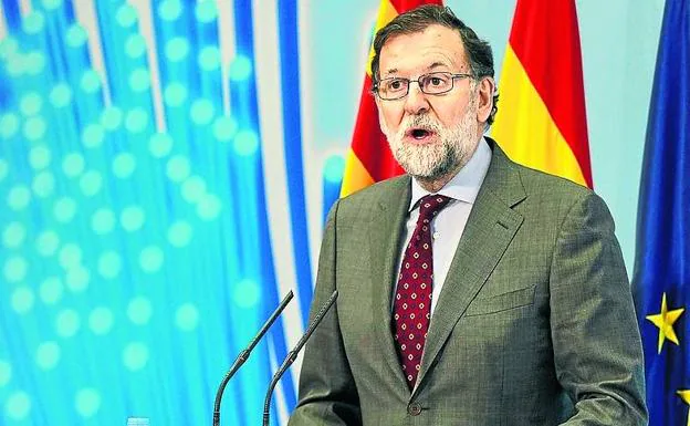 Rajoy, ayer en Teruel durante la presentación del Plan 300x100.