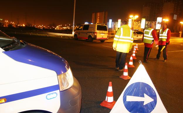 Imagen de un dispositivo de alcoholemia en Barakaldo. 