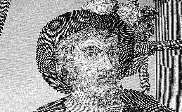 Juan Sebastián Elcano. Nació en Getaria en 1476 y murió de escorbuto en 1526 a bordo de la nao Santa María de la Victoria en una expedición a las islas Molucas. 