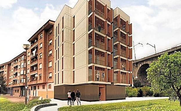 Imagen promocional de las viviendas de Usila. 