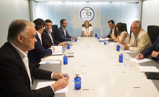 Reunión del Comité de Dirección del Partido Popular presidida por María Dolores de Cospedal. 