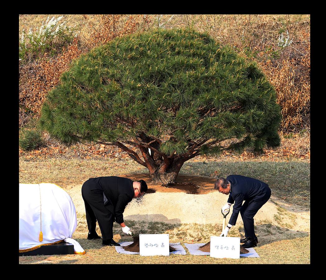 Los líderes de las dos Coreas, Kim Jong-un y Moon Jae-in, protagonizaron hoy una cumbre cargada de emotividad y de gestos destinados a escenificar un acercamiento 