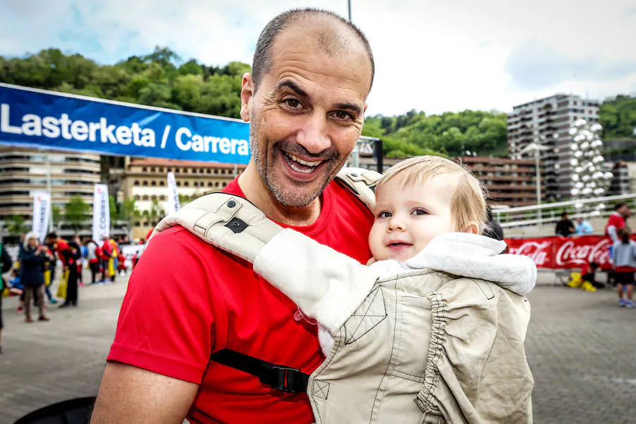 Mikel Gárate con su precioso bebé Danel.