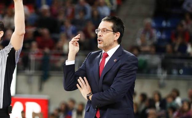 Martínez, durante el encuentro ante el UCAM. 