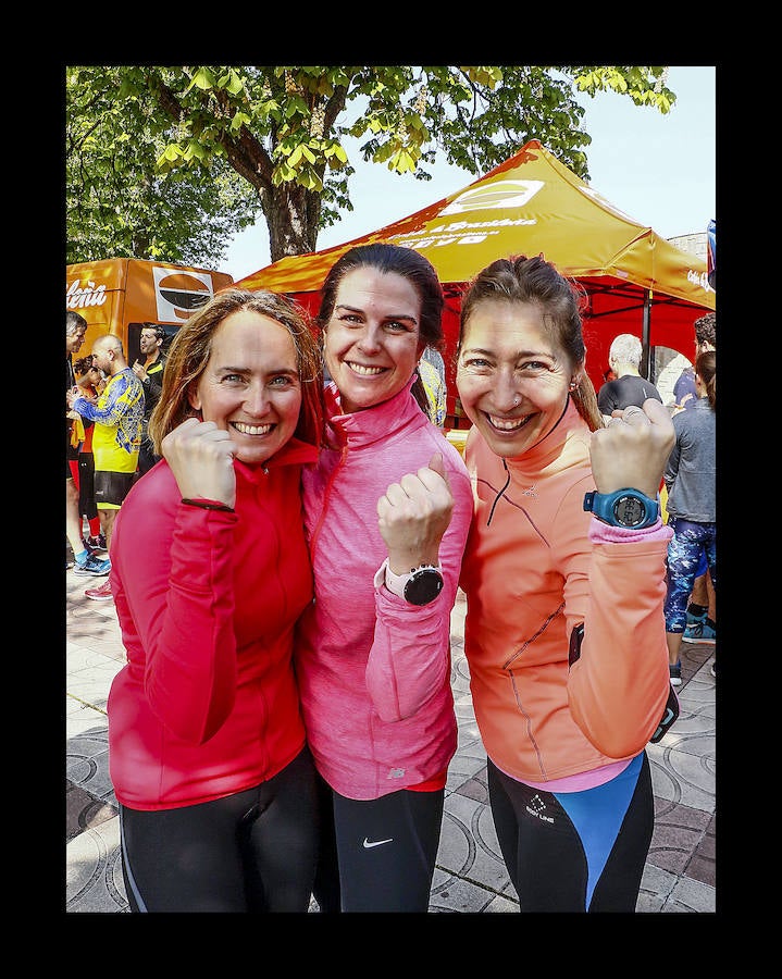 Más de un centenar de corredores comparten entrenamiento y desayuno en Vitoria en la víspera del gran día con el veterano Martín Fiz