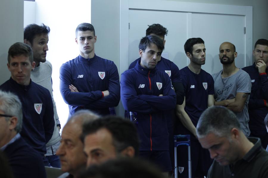 El adiós al entrenador del Athletic, en imágenes