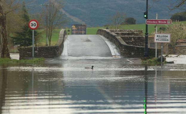 Inundaciones en Víllodas el pasado 12 de abril. 