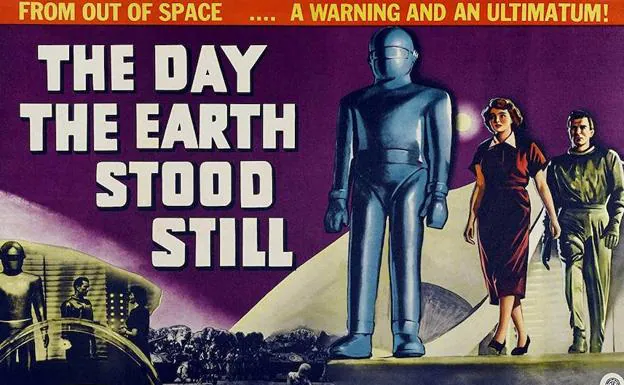 Uno de los carteles promocionales de 'Ultimátum a la tierra' (1951)
