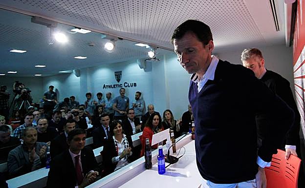 Urrutia y Ziganda, durante la rueda de prensa.