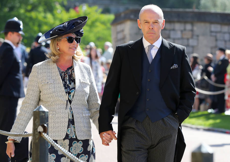 Clive Woodward y Jayne Williams.