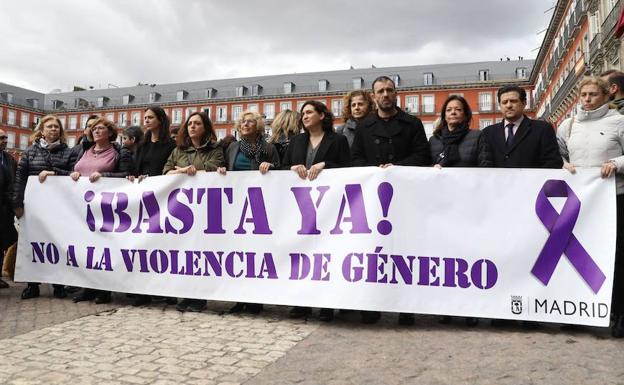 Una concentración contra la violencia de género.