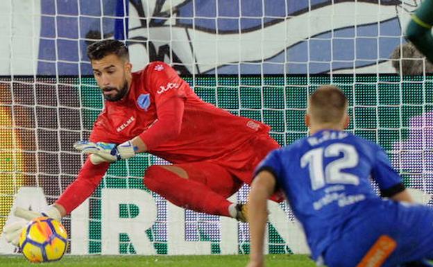 Pacheco, en el partido contra el Espanyol.