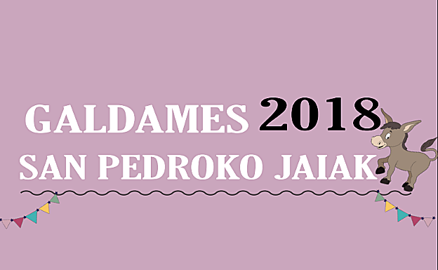 Programa de fiestas de Galdames 2018: San Pedro Jaiak