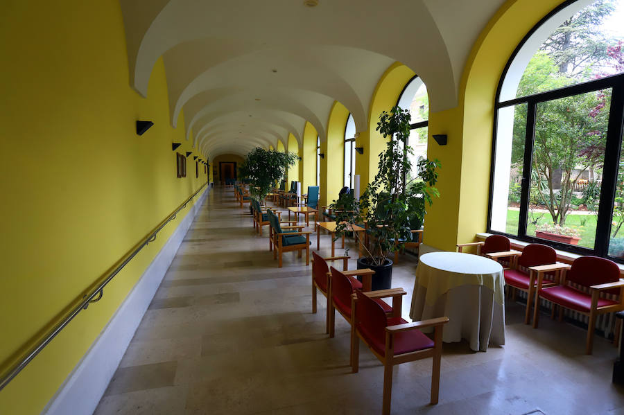 La recuperación de los jardines ha terminado y la residencia dependiente de la Diputación espera reformar un claustro 