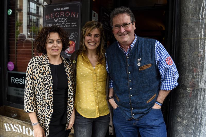 Sandra Lejarza, Amets Rodríguez y Enrique Thate. 