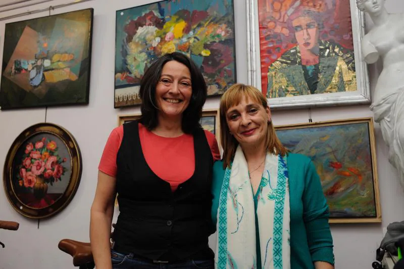 Susana Penas y Mari Carmen Azkona. 