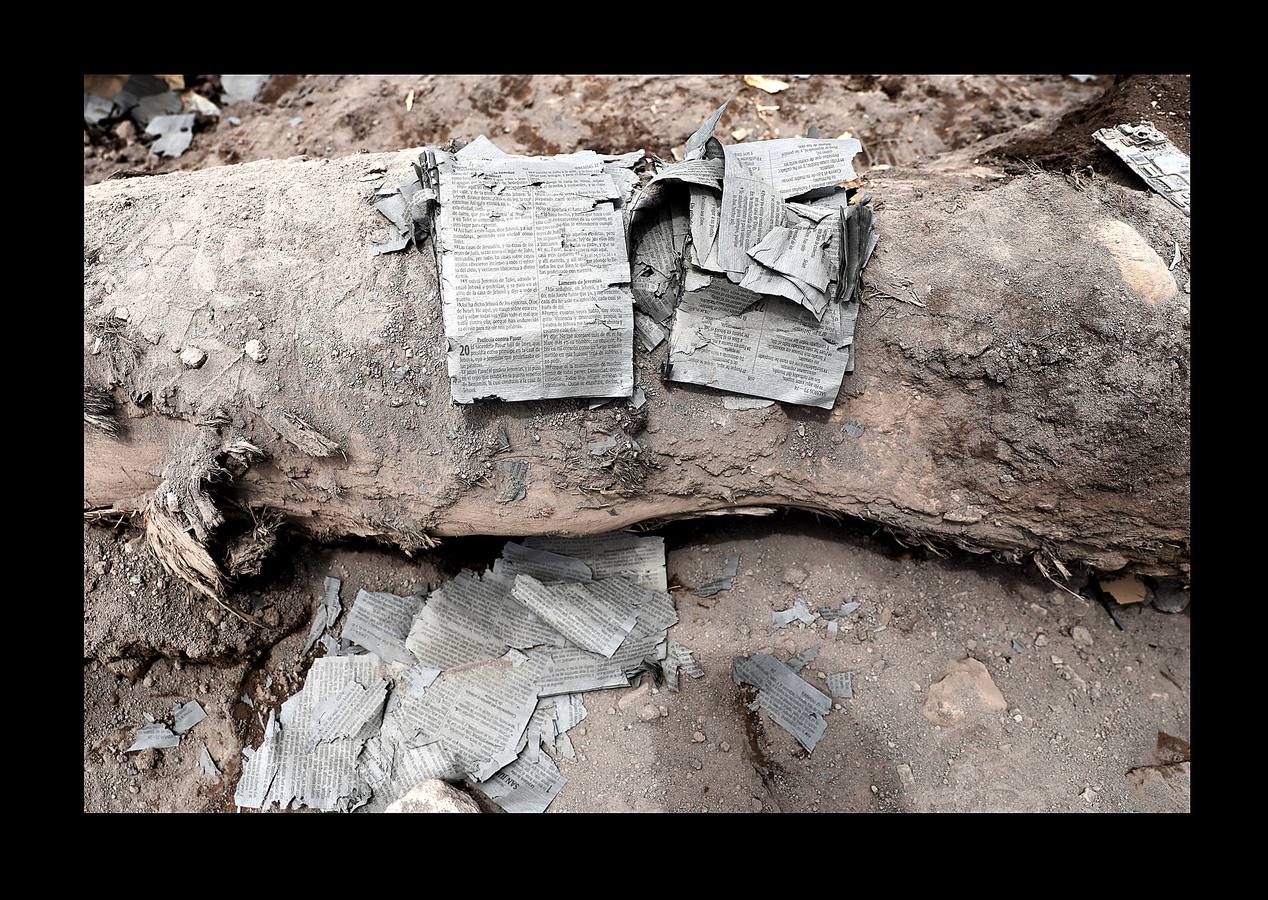 Los niños abandonaron los juguetes, la ropa quedó colgada en los tendederos de los patios traseros y los animales murieron petrificados. Después de la erupción, el exuberante paisaje verde se convirtió en un cementerio gris polvoriento, envuelto en un persistente olor a azufre... Toneladas de árboles, rocas y gases tóxicos se deslizaron por los flancos del Volcán de Fuego formando lo que se conoce como «flujo piroclástico,» que alcanza velocidades más rápidas y letales que la lava. Cuando las familias de las aldeas más afectadas -El Rodeo y San Miguel de Los Lotes, en el centro de Guatemala- se dieron cuenta de lo que sucedía, no tuvieron tiempo de huir. 